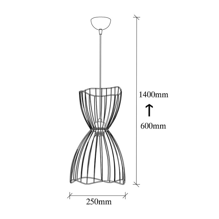 Opviq Zeyno - 6410 Lámpara de Araña Industrial Negra con Altura Ajustable